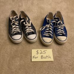 Two Pairs Converse All Star Shoes Size 5 Mens, 7 Womens $20