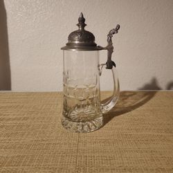 Crystal Beer Stein w/Lid