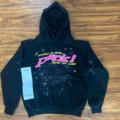 Sp5der Black Punk V2 Hoodie Mens  M