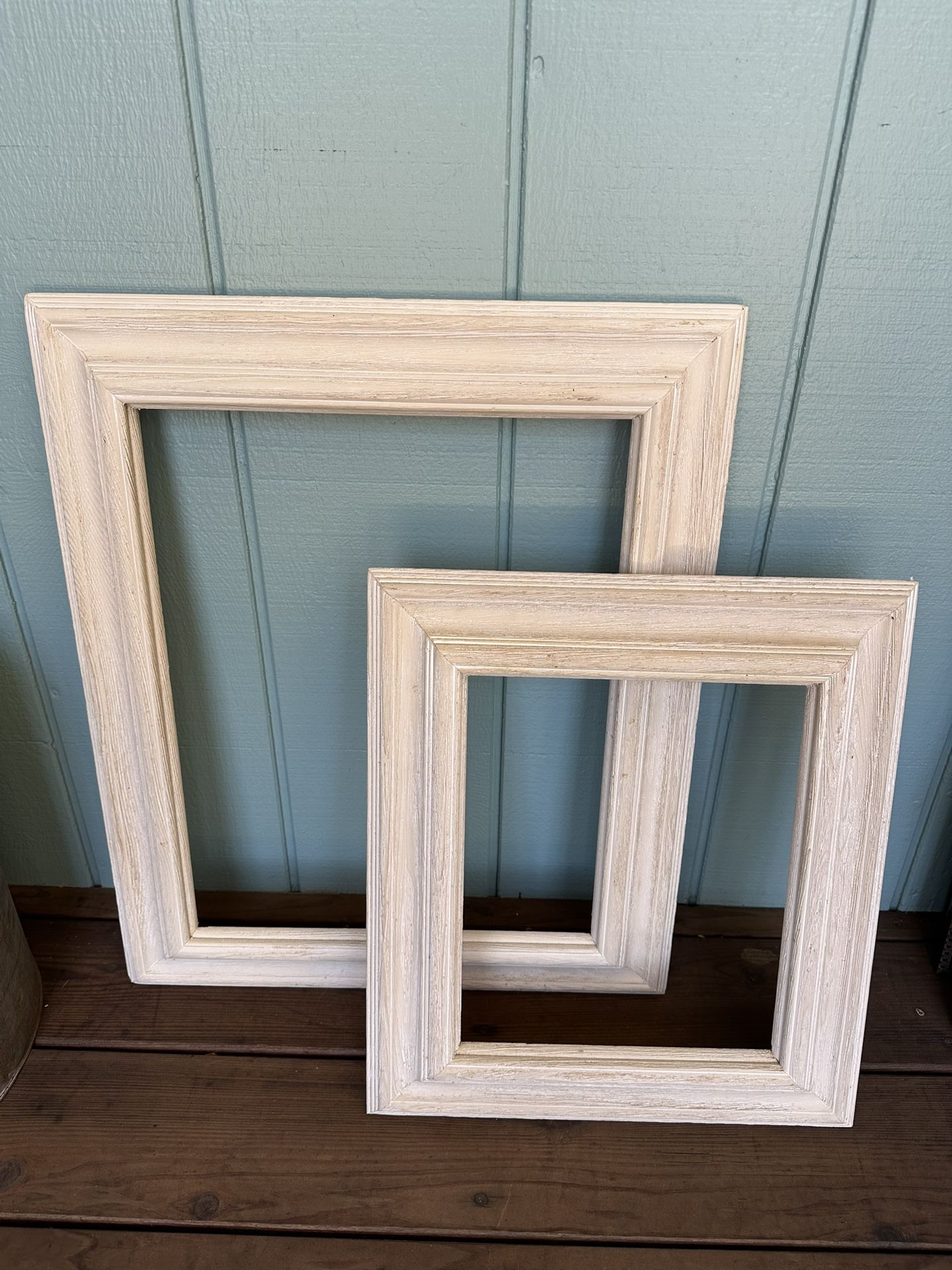 Whitewashed Wood Picture Frames