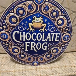 Harry Potter Chocolate Frog Sign Tin Royal Circular 8"