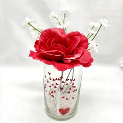 Flower Valentines, Silk Flower Arrangement