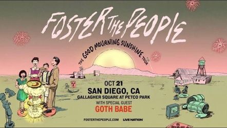 Foster The People With Goth Babe