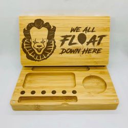 pennywise clown laser engraved magnet back flip style rolling tray Christmas gift