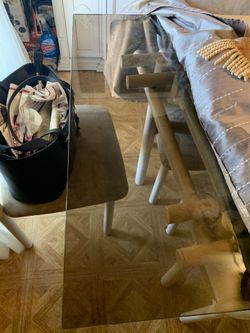 Dinner table and cabinet