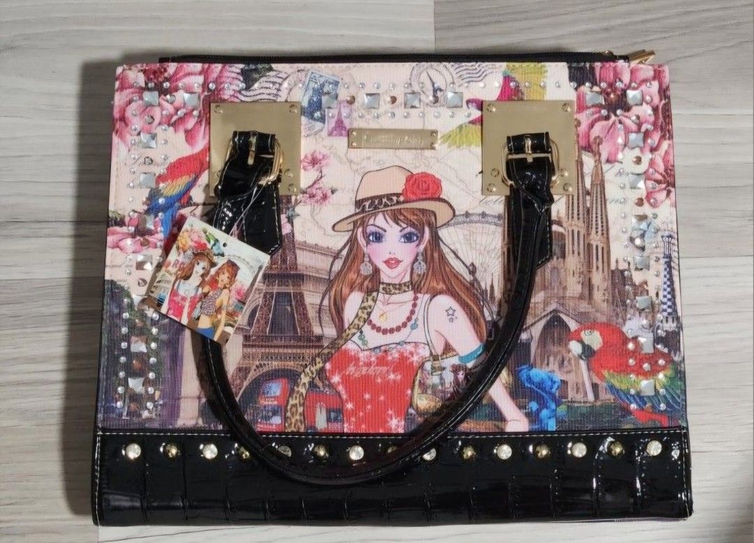 Charming Girl, 13x11 Woman, Girls Purse, Fashion Bag With Strap And Zipper