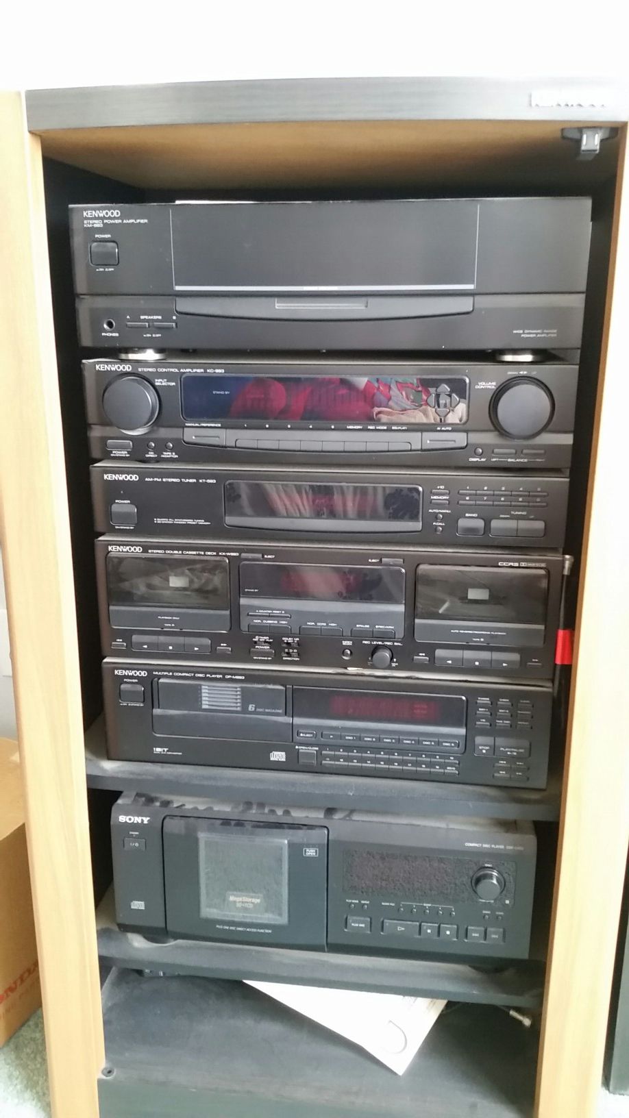 Kenwood rack house stereo system