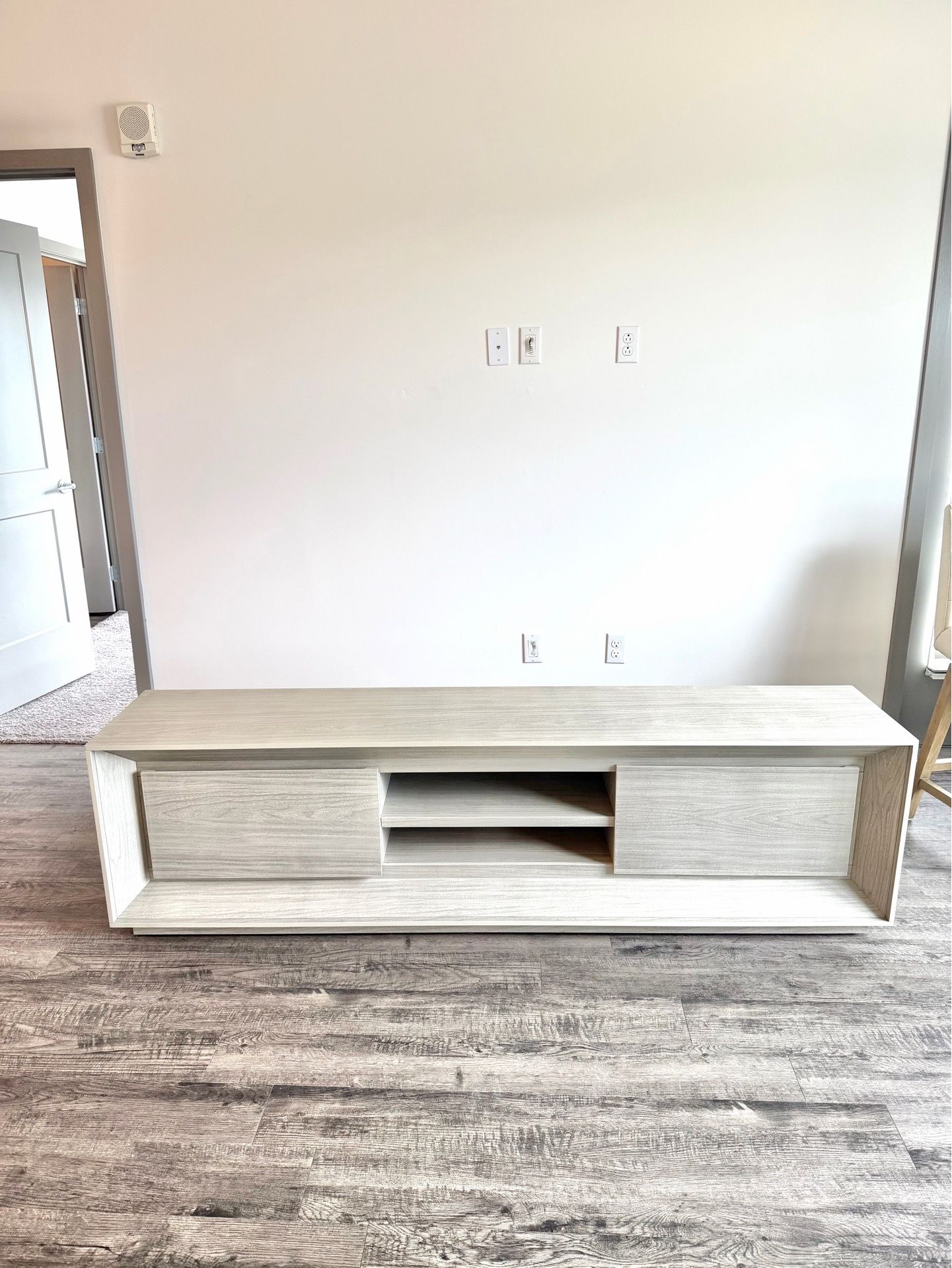 TV stand light wood