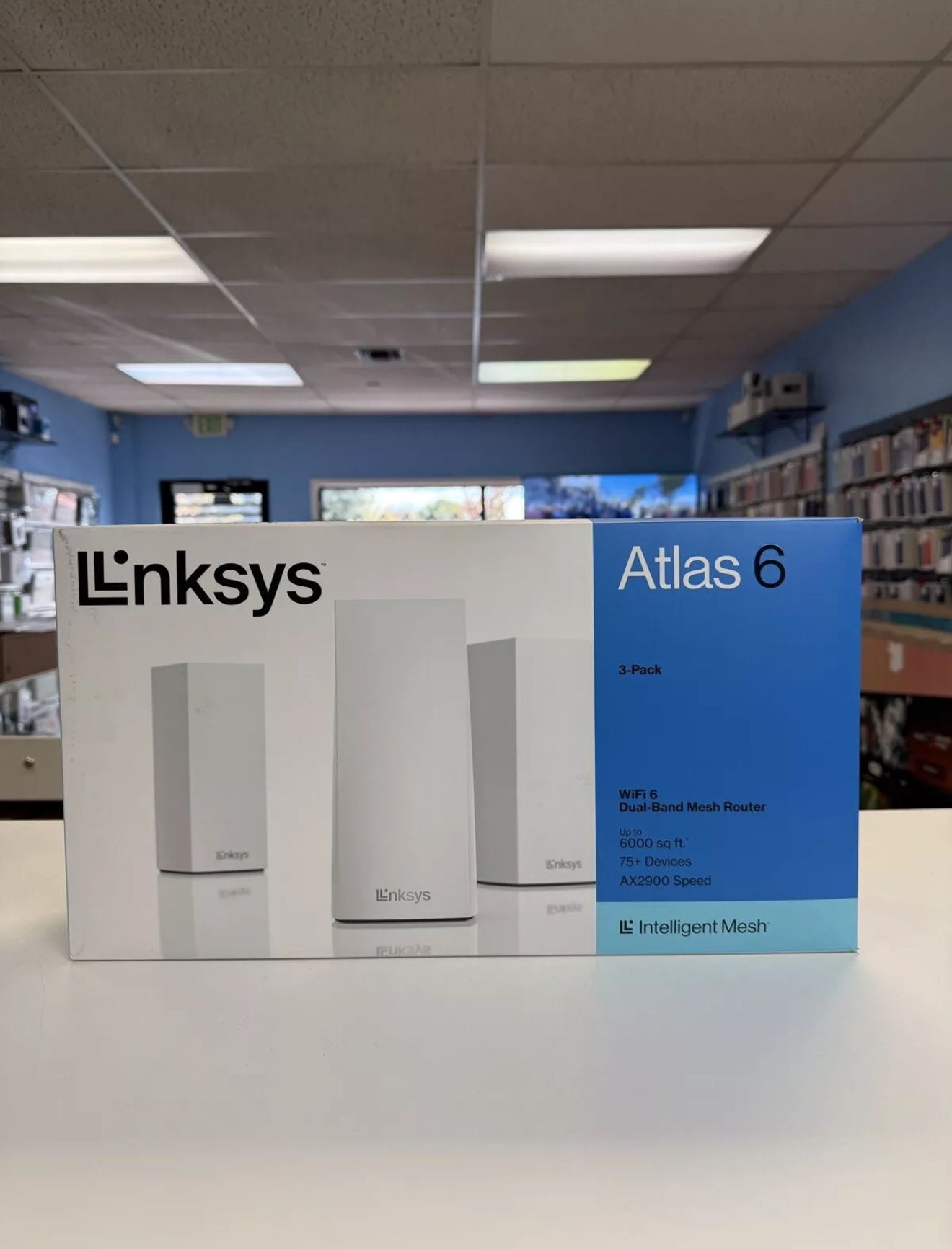 Linksys Atlas 6 Dual-Band AX2900 Wi-Fi 6 Mesh System - White 3 Pack MX20EC3
