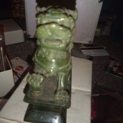 Chinese Jade Dog Statue