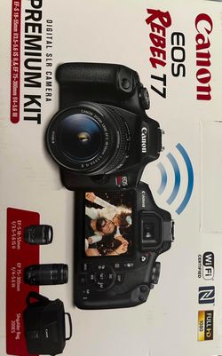 Canon rebel t7 *with extra lens & batteries*