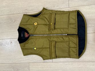 Walls No. 10 Quilted Insulated Vest Olive Green Work Vest Vintage USA Medium