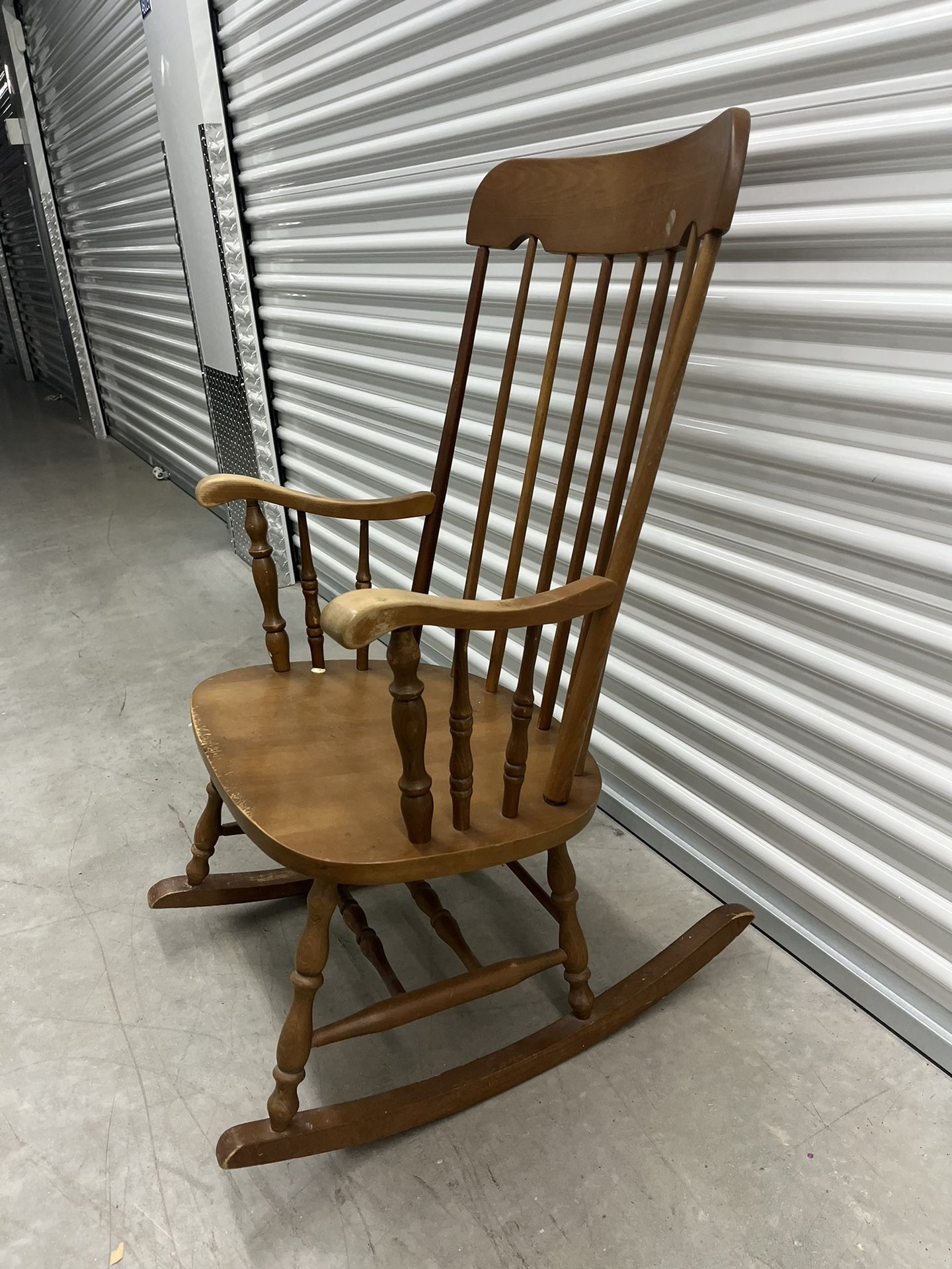 Vintage Solid Wood Rocking Chair