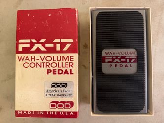 DOD FX-17 Wah Volume Guitar Effects Pedal