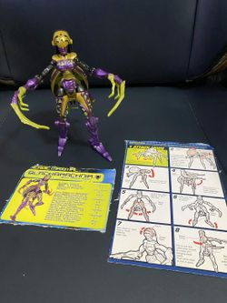 Transformers Beast Machines Blackarachnia (2000) - 100% Complete with Manual & Card