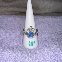 Fire & Ice Sapphire Ring