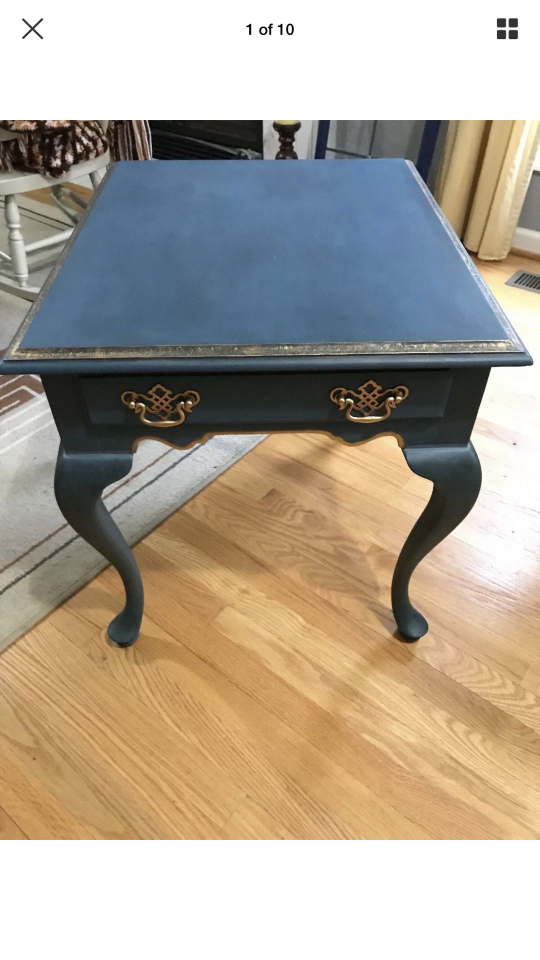 French Provencial side table with storage