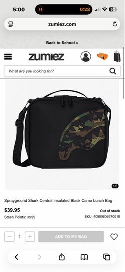Spray ground lunch box