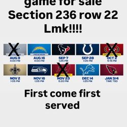 Rams Tickets For Sale… Prices Varies