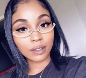 Lenseless rhinestone AB frames