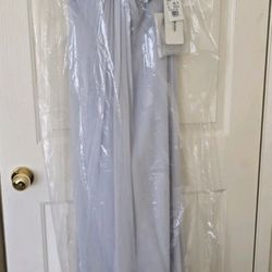 David's Bridal Strapless Chiffon Dress (Size 2)