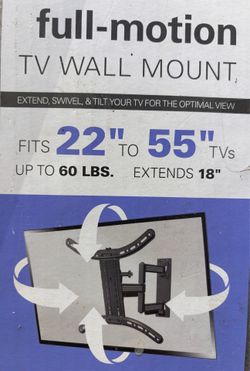Full-Motion TV Wall Mount – 22”–55” TVs