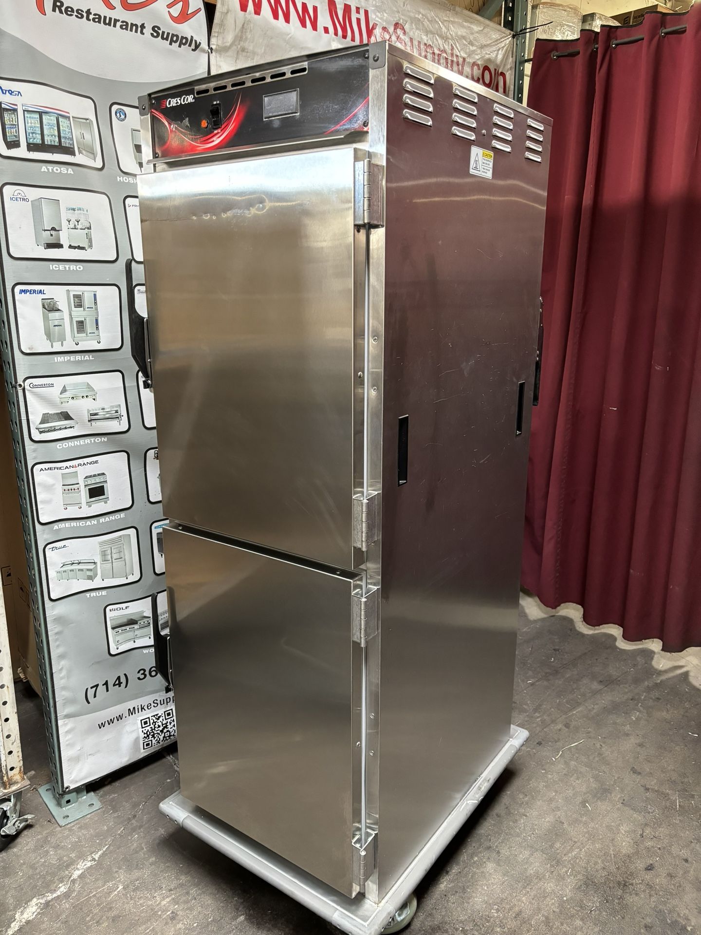 Hot Box Full Size Sheet Pan Tray Rack Food Warmer Restaurant Warming Holding Cabinet On Wheels Crescor NSF Commercial 120v Works Great