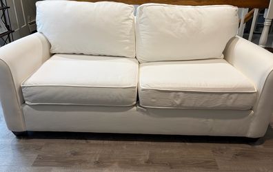 Pottery Barn Buchanan Roll Arm Loveseat, 79”,
