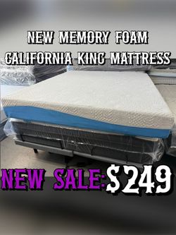 NEW MEMORY FOAM CALIFORNIA KING MATTRESS