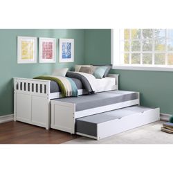 Triple Twin Trundle Bed