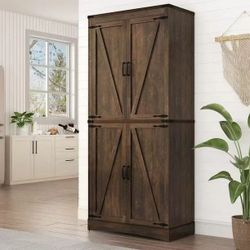 Tall Kitchen Pantry Storage Cabinet