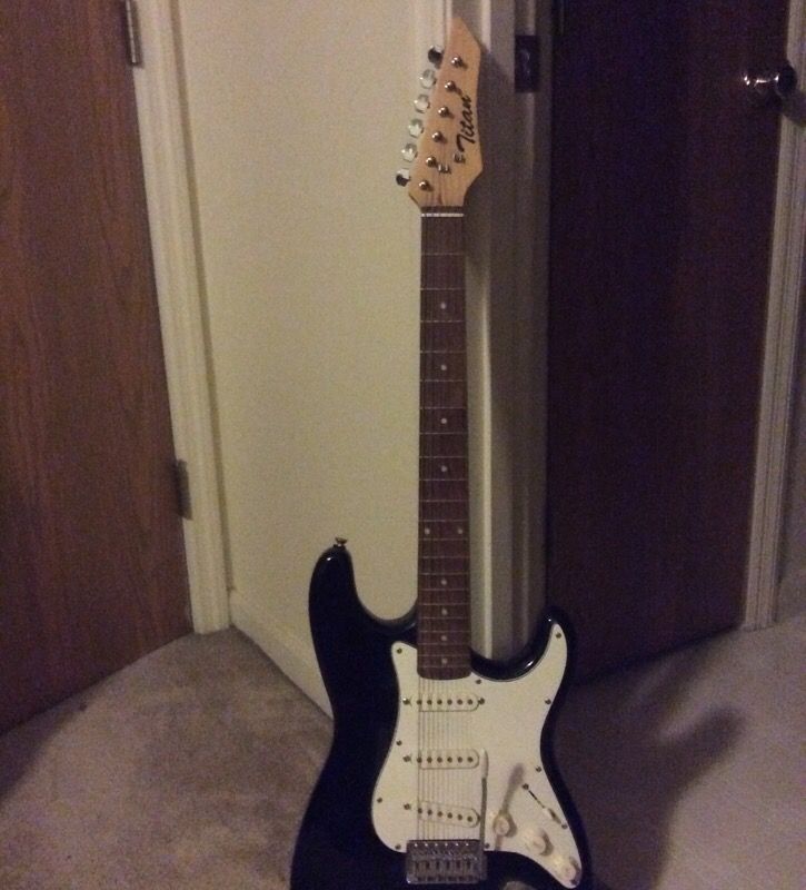 electric guitar in black