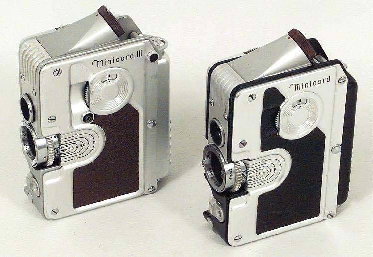 Goerz Minicord and Mincord III Original Camera in Original carrying Ca