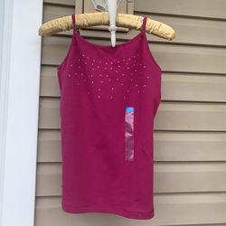 The Children’s Place Pink CAMI TANK TOP VEST with bling. Size Large (10-12). NWT