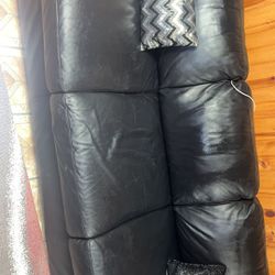 IKEA Black Long Couch 