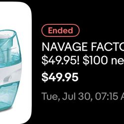 Navage Nasal Care Starter Bundle - Factory Refurbished (Never Used / Sealed)