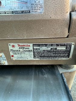 Makita 2030N 320mm Planer Jointer