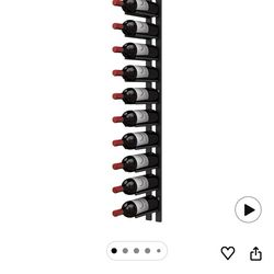 Wall mount wine rack