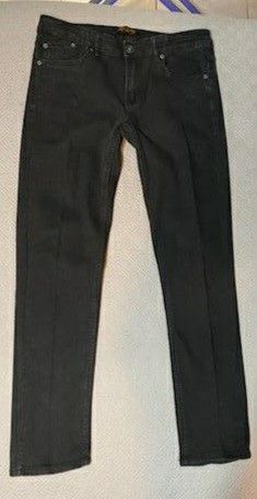 Black Skinny Jeans 33x30 Cotton Blend - Ring of Fire