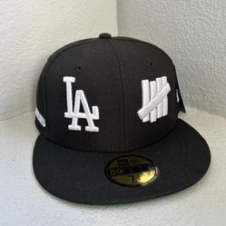 LA Dodgers Undefeated Tally Fitted Hat Size 7 1/8