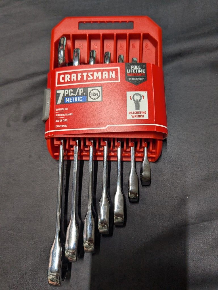 Craftsman 7pc Ratchet Wrench Set (Metric)