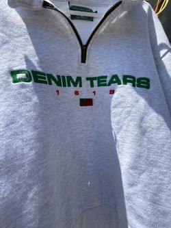 Denim Tears Gray Quarter Zip Sweatshirt