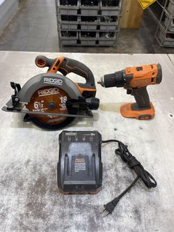 Ridgid R8655 Circular Saw And R86001 Drill Combo Kit