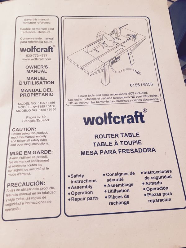 wolfcraft router table manual Wolfcraft router table manual.