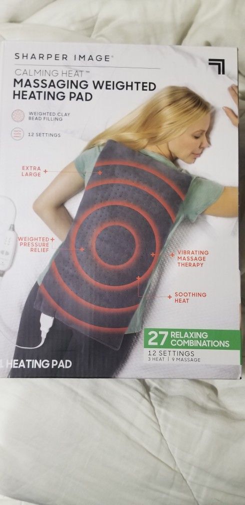 12 Settings Massaging Weighted Heating Pad