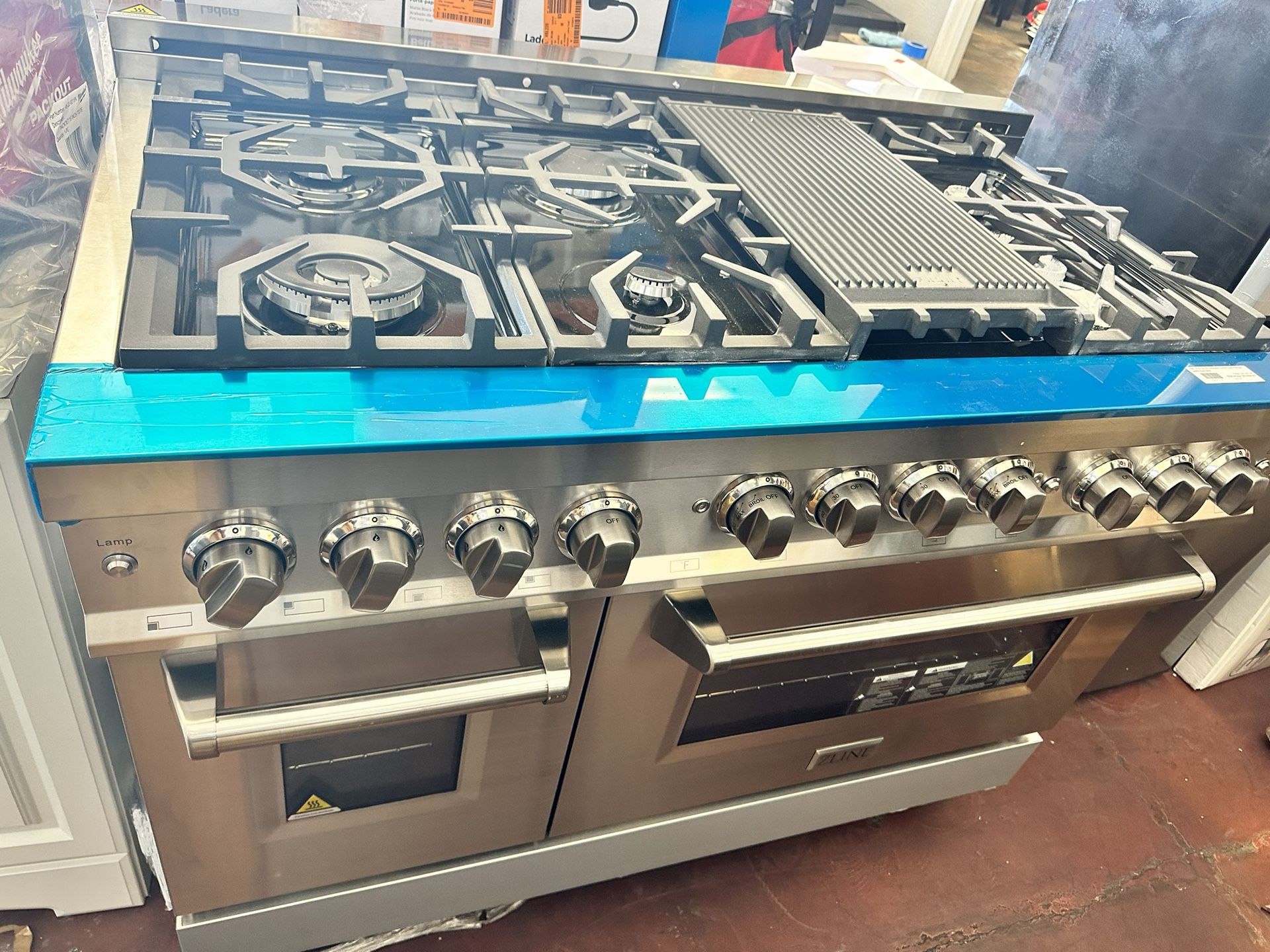 ZLINE Kitchen and Bath 48" 6.0 cu. ft. Double Oven Gas Range with Gas