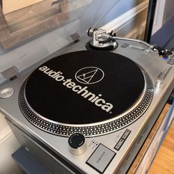Audio-Technica Stereo Vinyl Turntable AT-PL120 with Upgraded Needle and Mount