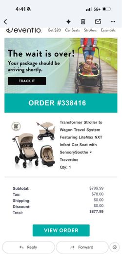 Evenflo Transformer Stroller to Wagon Travel System