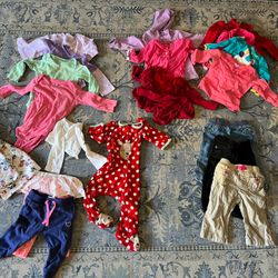 9 Month Old Girl Clothes + Extras 