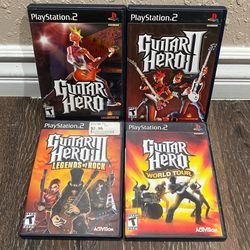 Guitar Hero PlayStation PS2 Games Bundle